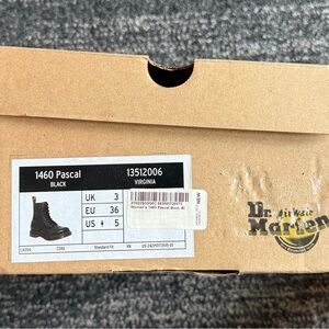 Dr. Martens Black Virginia Combat Boots